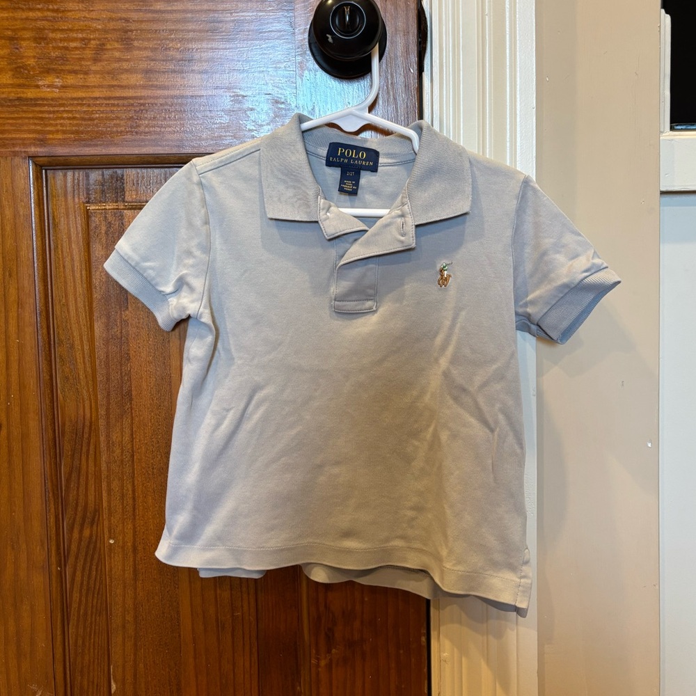 Polo by Ralph Lauren Kids Gray Polo Shirt (Size: 2T)
